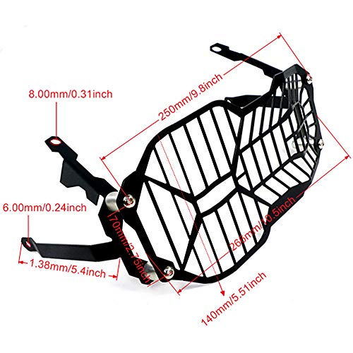 COPART Motorcycle R1200 GS Headlight Grille Guard Covers, Front Lamp Protector for BMW R1200GS 2013 - 2016 R1200GS ADV Adventure 2013 - 2018 R1200GS LC 2013 - 2016