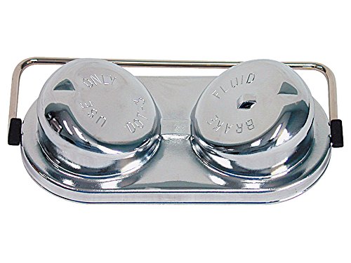 Master Cylinder Cap 1967-75 Mustang Fairlane Maverick Drum Brakes Chrome (C7AZ-2162A)