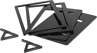 Capa para Raspberry Pi, suporte de plástico com suporte estável de 7 polegadas 1024 x 600 HDMI tela sensível ao toque com tela sensível ao toque capacitiva IPS USB design de visualização completa (revestimento de plástico)