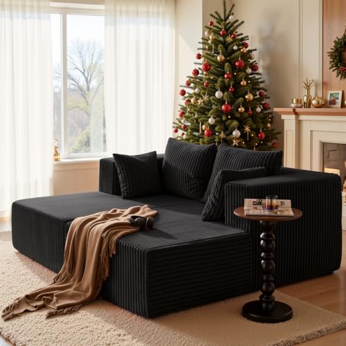 YINIX 82' Oversized Chaise Lounge Chair Indoor, Corduroy...