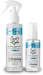 Left Kit Vitra Protect Carol Kyoko, Sérum Anti-Umidade 60ml + Spray Anti-Umidade 150ml, Proteção Térmica e Controle do Frizz