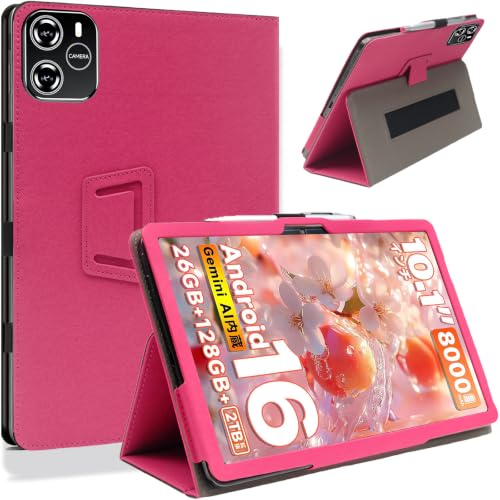 HEFENGKU ���J���^�ی�J�o�[ For TechZen/ByteFlow/Wpawa HT10 �P�[�X�J�o�[ 10�C���` �^�u���b�g ���b�h | ���� PU ���U�[ TechZen�Ή� �^�u���b�g�J�o�[ Android 10.1�C���` �p�x���� ���C
