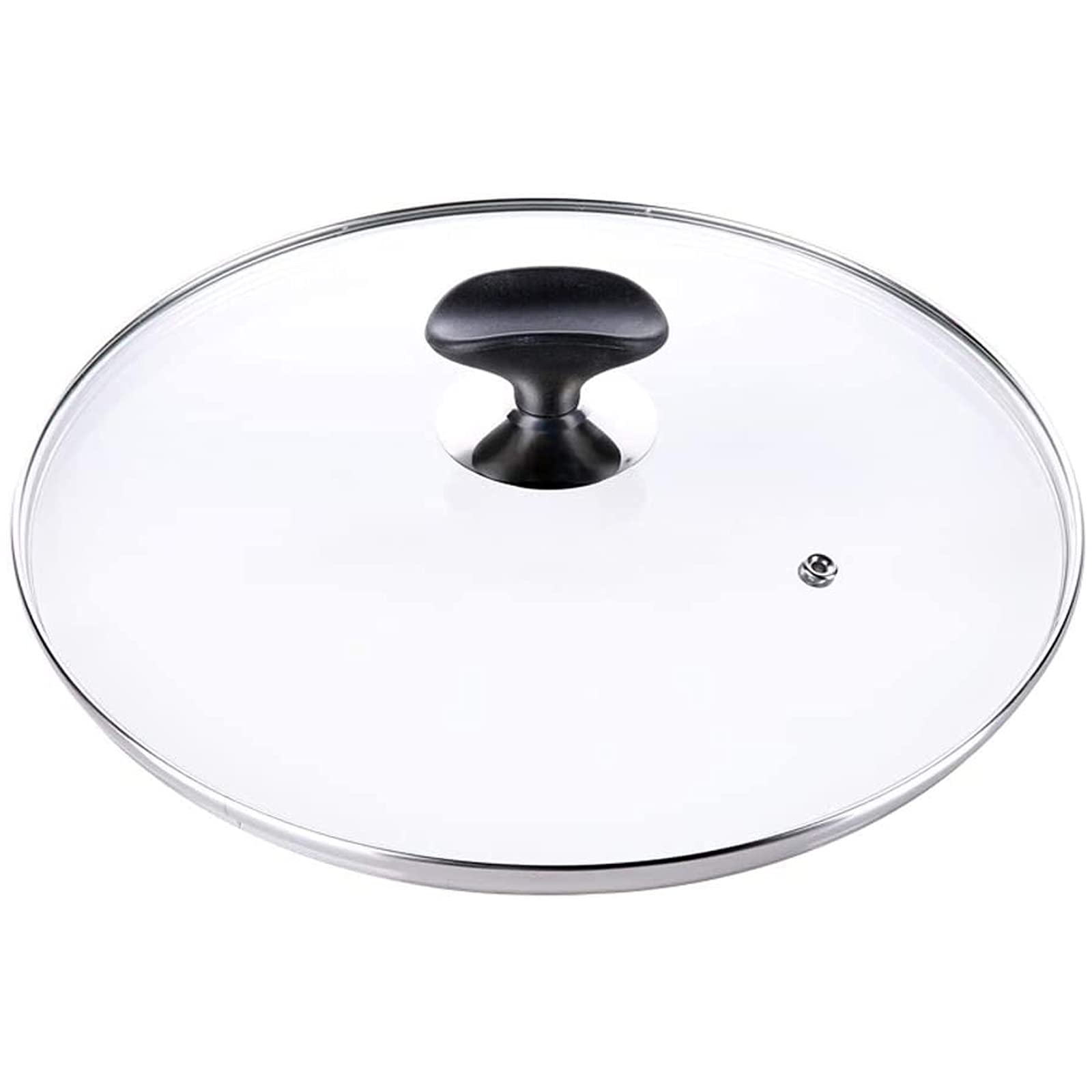 Pfannendeckel-Ersatz, transparentes Glas, Topfdeckel, gehärtetes Glas, Bratpfanne, Dampfgarer-Abdeckung, Anti-Überlauf-Deckel (24 cm)