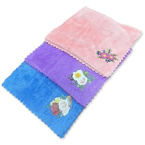 Outlay Home Face Towel/Handkerchief/Rumal Microfiber Small Size -Pack of 12 Pieces - Soft and Super Absorbent Face Towels for Women's, Kids and Newborn Babies - 25x25 CM - 1 Dozen - Image 3