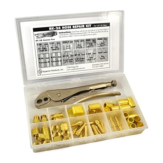 Superior RK-26 1/4" Hose Repair Kit Western with C-5 Crimping Tool