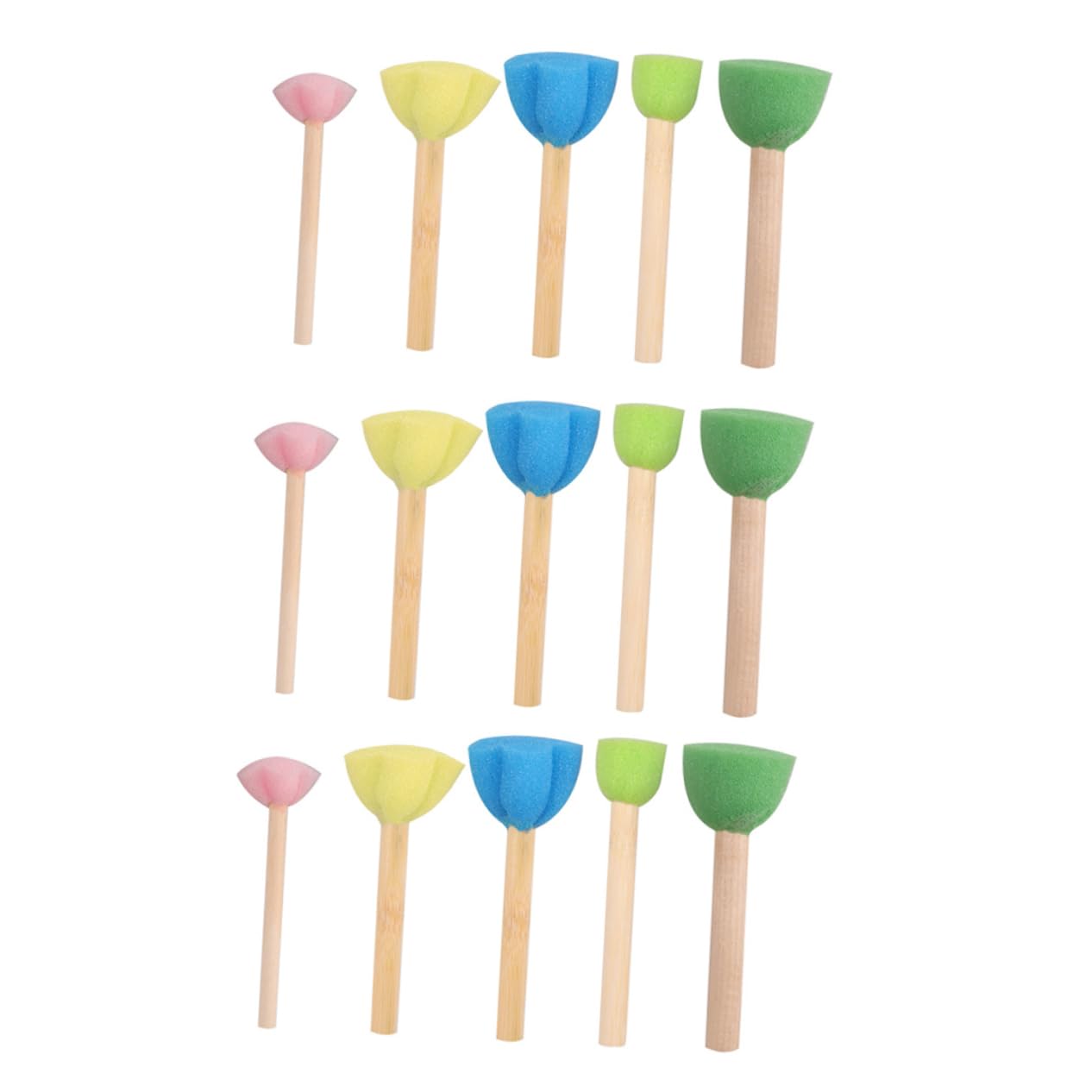 DOITOOL 15pcs Painting Sponge for Creative Art Supplies for Preschool Kindergarten for Imagination Development