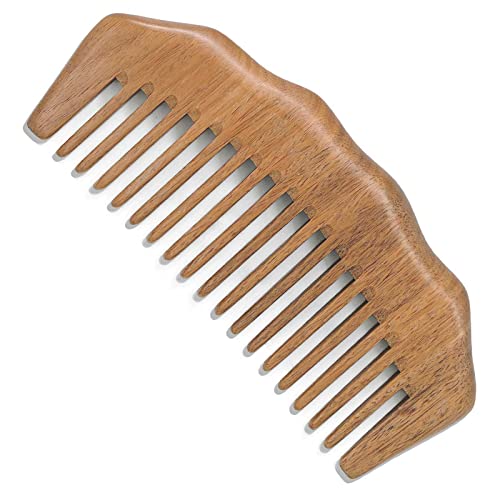 Moreinday Wooden Comb Wood Comb Wooden Hair Comb Sandalwood Comb Wood Wide Tooth Comb For Women Men #TOP6