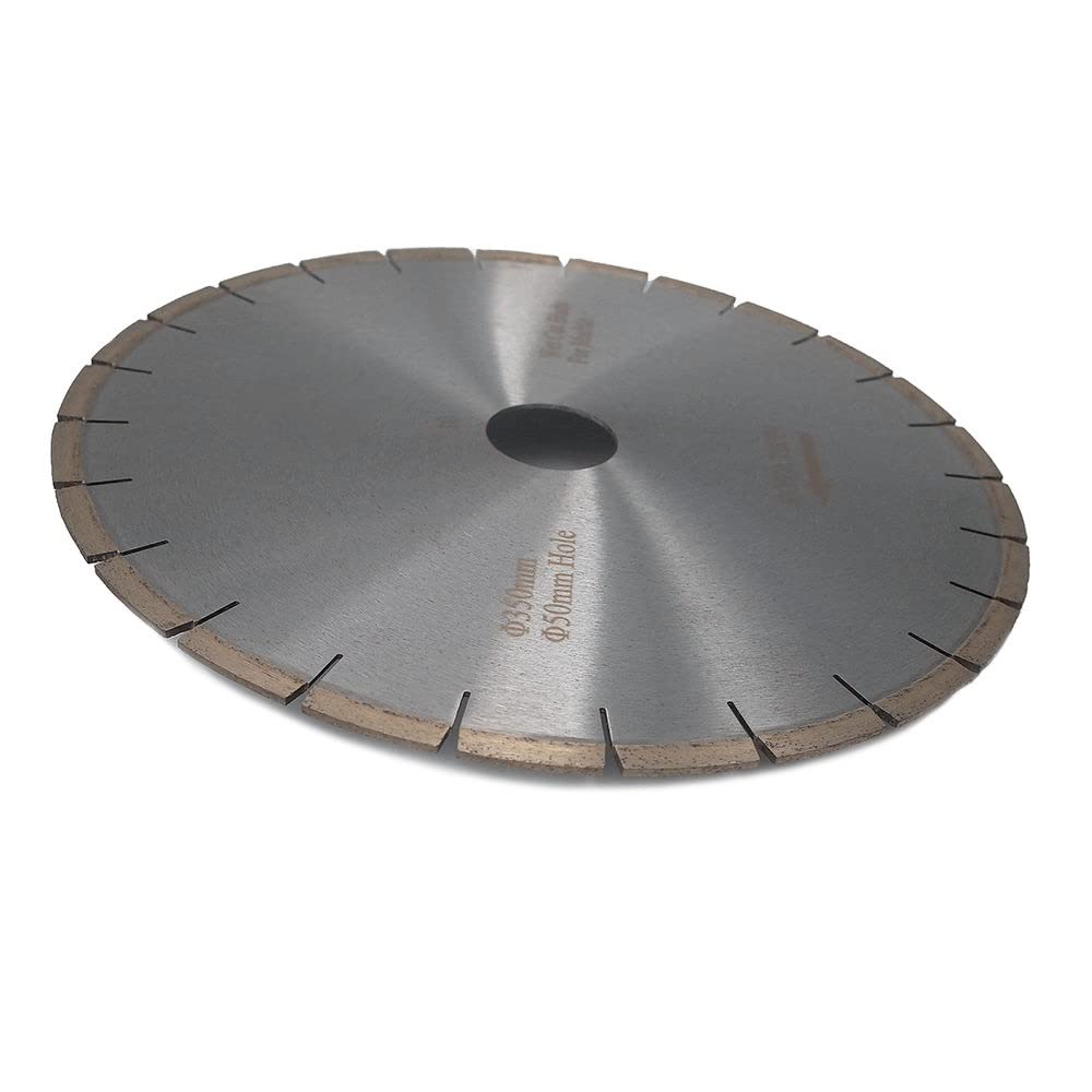 Hoja de Sierra de Diamante Premium, 350 mm Mármol silencioso Hojas de Sierra de Diamante Diamante Disco de Corte de mármol Profesional Hoja de Corte de Piedra for Granito Concreto Piedra