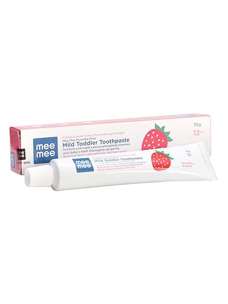 Mee Mee Fluoride Free Toothpaste, Strawberry, 70g