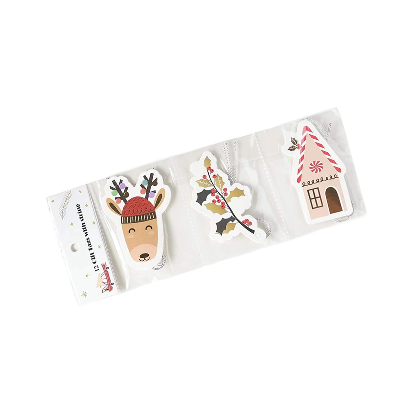 Hsioluted Recycled Paper Holiday Cards Pre Cut Holes Quick Setups Ideal for Kids Craft and Home Decoration Labels with Pre Cut Holes