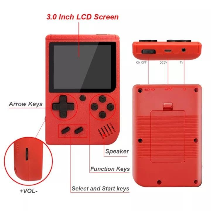 SMARTCAM 3.0 Inch Portable Handheld Video Game Console with Preloaded Games, Slim Gaming Player for Kids, Fun Gift Option 5 51FXfslLjvL