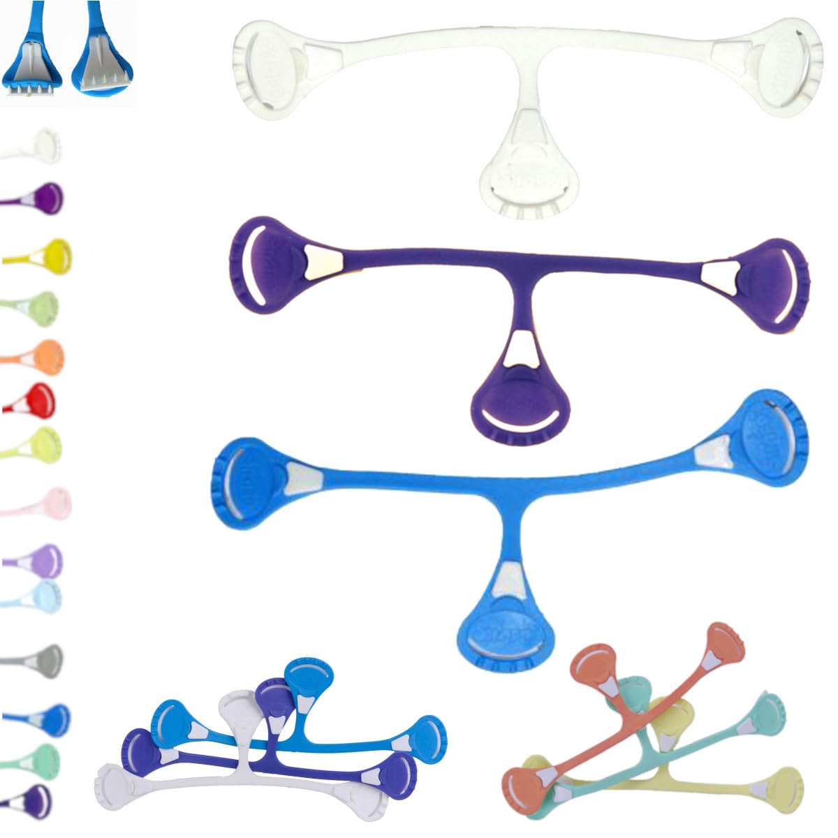 Popolini 090195-00/01 Pack coloré Snappi-Clip 3 couches