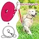 Wasserdicht Schleppleine für Hunde,mit Chew Proof Tie-Out Leinen,3-30m,Wasserdicht Trainingsleine für Große bis Kleine Hunde,Robuste Hundeleine(Rose,5m)
