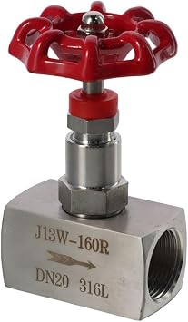 Needle Valve J13W-160P High Pressure 316 Stainless Steel Globe Valve Durable 3/4" Ball Valve Water Gas Oil