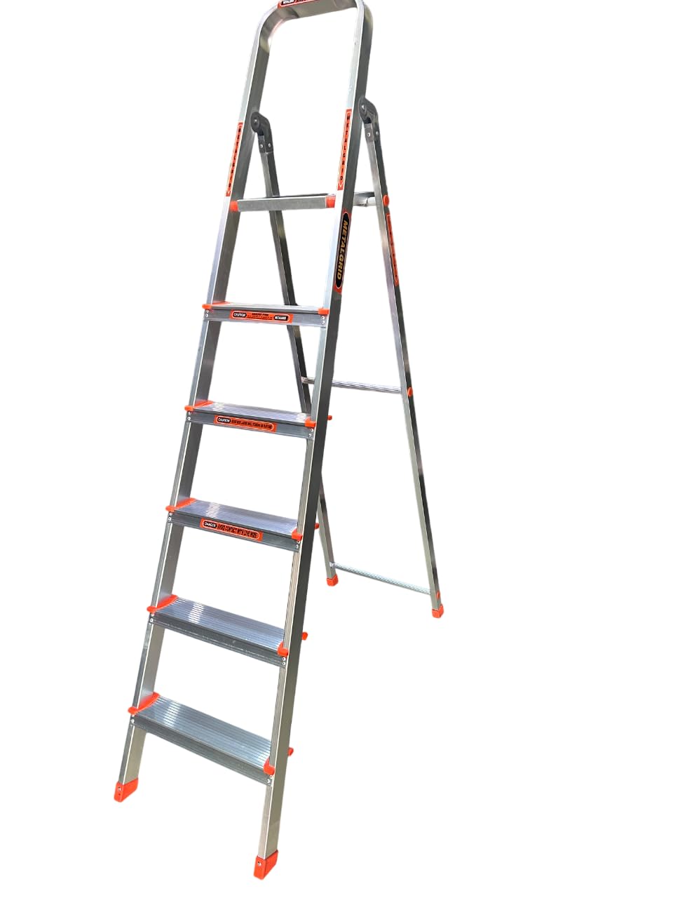 Aluminium 5FT - 5 Steps | Folding Ladder for Home Use, Light Duty, Rust-Free|Lightweight Extension Compact Ladder with Safety Lock Non-Slip Feet Portable Attic-image-48