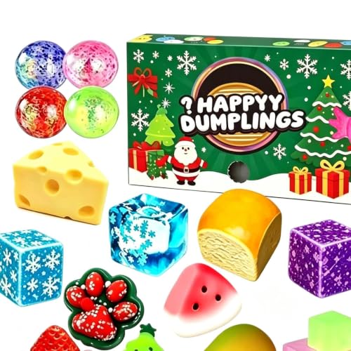 Calendario de Adviento navideño ideal para regalar a niños y coleccionistas de juguetes squishy 6