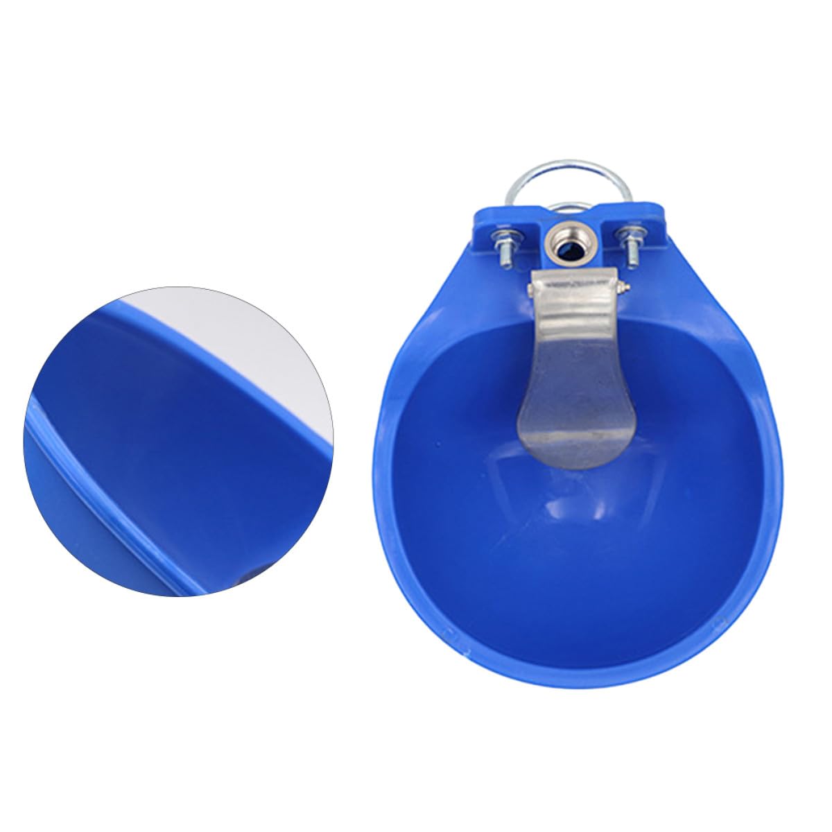Hemobllo Ciotola per Acqua per Bovini e Cavalli, Abbeveratoio Automatico in Plastica Resistente per Agricolo, Stabilità dell'Acqua e Facile da Pulire