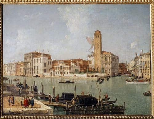Tableau Toile pour Habiller un Mur Vide Grand Canal Luca Carlevaris Déco Maison