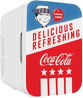 Cooluli Retro Coca-Cola Mini Fridge for Bedroom - Car, Office Desk & College