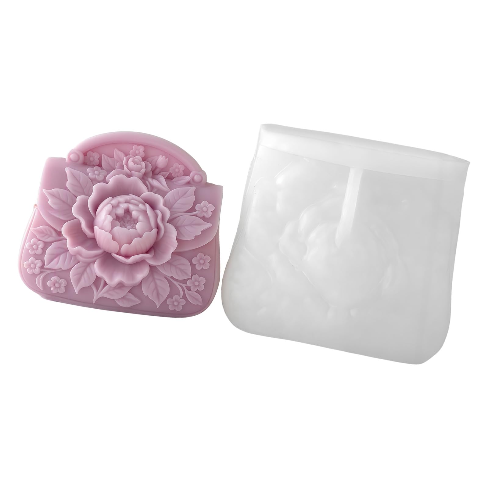Jazuaiao Purse Silicone Molds Professional Silicone Molds for Making Soap Birthday Gift and Resin Casting Fashion Bag Cast