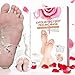 Produktbild Peeling Socken, Luckyfine 2 Paar Fußhaut weichen Roseextrakt Milchextrakt zart wie Baby Hornhaut Tote Haut Entfernen von Ihre Füße Perspektiven pflegen, Fußpeeling Maske + nahrhafte Fußmaske