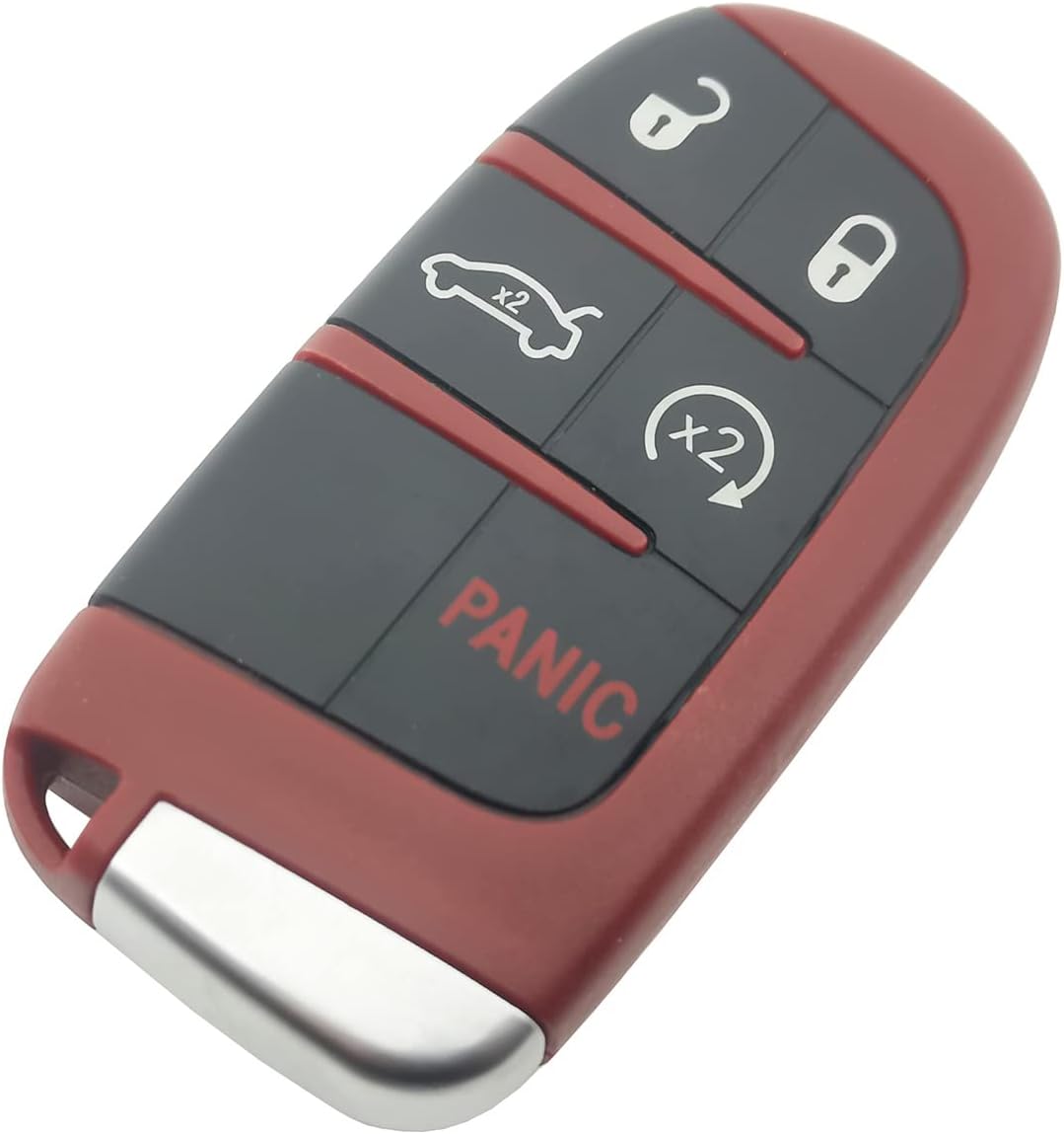 5 Button Replacement Key Fob Cover fit for Dodge Charger Challenger Chrysler 300 Jeep Grand Cherokee Compass Renegade Patriot Grand Comander Key Fob Case Shell - Image 4