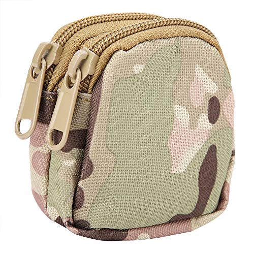Alomejor Camouflage Gürteltasche wasserdichte Mini Aufbewahrungstasche für Sport Wandern Camping(CP)