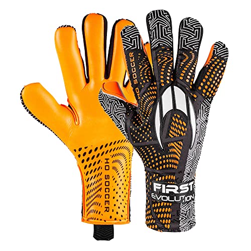 HO Soccer First Evolution Roll/Negative Screen Orange Guantes de Portero, Unisex niños, Naranja/Negro, 5