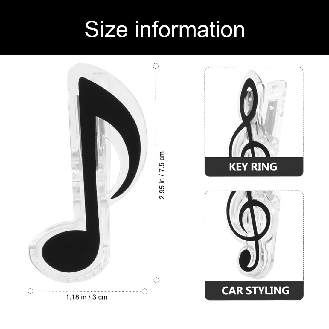 KQRZG Pinces pour Livre de Partition, 8 pièces, Pince à Livre, Chemises pour Partitions, Clip de Livre de Musique, Musique pour Piano, Page Support Clips, Idéal pour Pupitre Musique et Travailler