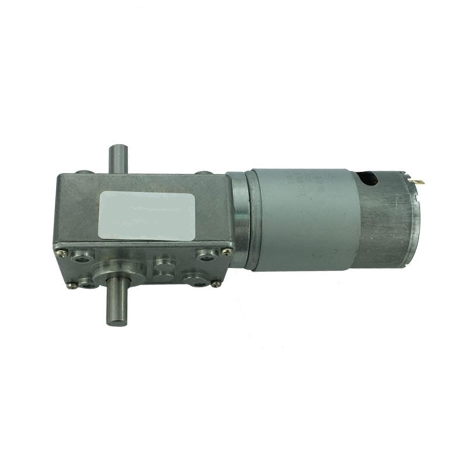 Doble eje turbo motorreductor de tornillo sin fin DC 12V-24V 8-470RPM