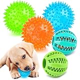 PUPTILY 2 Different Functions Interactive Ball for Dogs 2.5” Squeaky Dog Balls Toys...