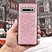 Harryshell Detachable Magnetic 12 Card Slots Wallet Case PU Leather Flip Protective Cover Wrist Strap for Samsung Galaxy S10 (Bling Pink)