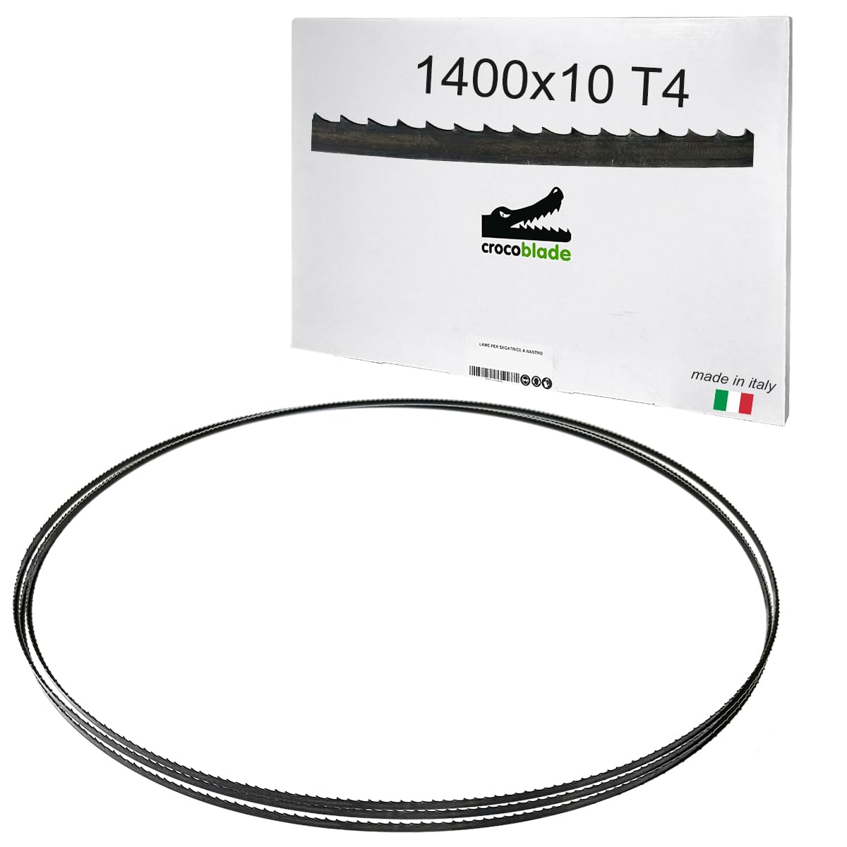 Fraiser CrocoBlade - Juego de 3 hojas de sierra de cinta 1400 x 10 x 0,65 mm - para madera y derivados - recambio profesional para sierras de cinta TC-SB 200, HBS30, HBS25, PBS 350 - TPI 14