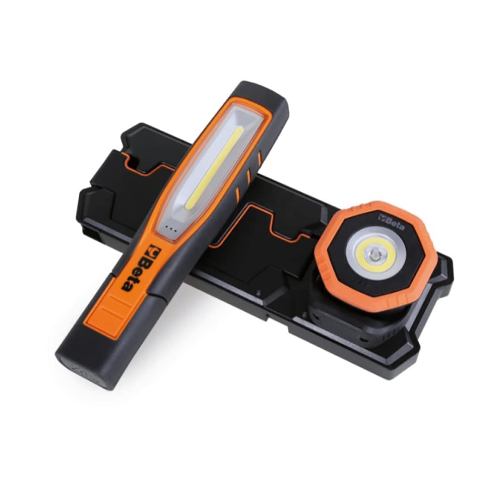 BETA 1838POCKET - Linterna de bolsillo articulada LED con carga inalámbrica