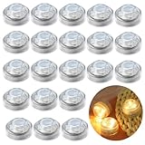 Vegena 20 Stück Led Teelichter, Mini Unterwasser Licht, Mini Led Lichter, Unterwasser Led...