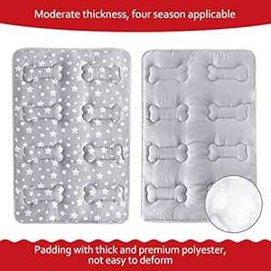   Dog-Crate-Mat-42-X-28-Soft-Dog-Bed-Mat-with-Cute-Prints-Personalized-Dog-Crate-Pad-Anti-Slip-Bottom-Machine-Washable-Kennel-Pad