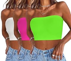 3 Pieces White,neon Pink,neon Green