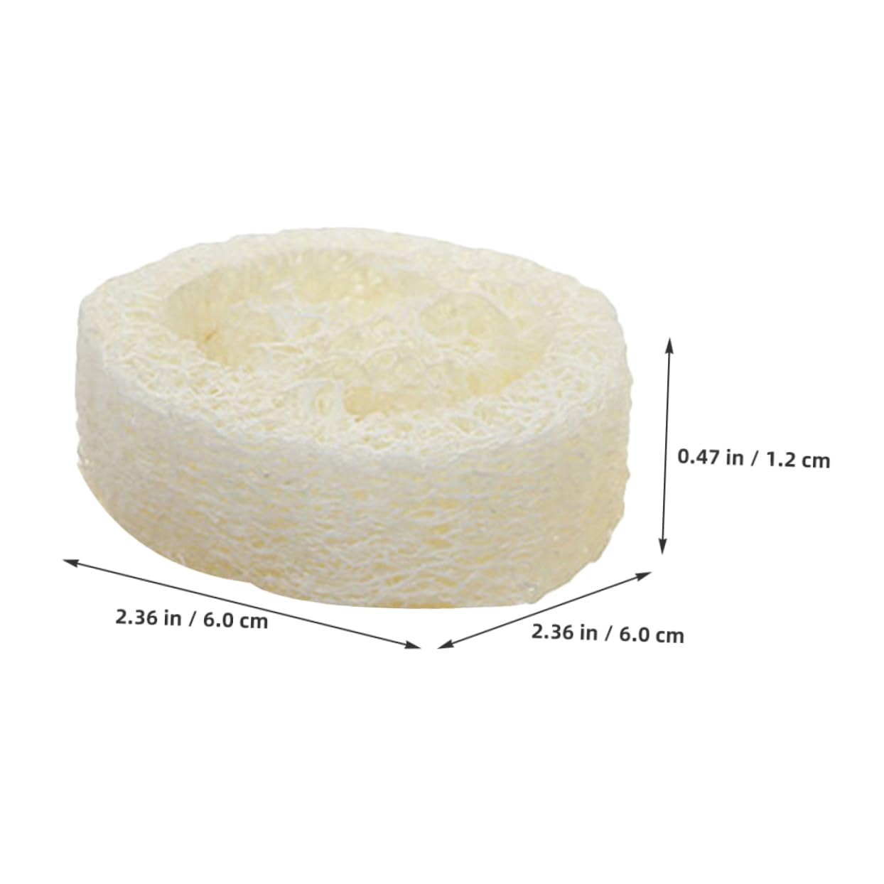 Beaupretty 60piezas Esponjas De Loofah Para Ducha Exfoliantes y Para Cuidado Del Cuerpo y Limpieza De Espalda Soporte Para Jabón Grosor