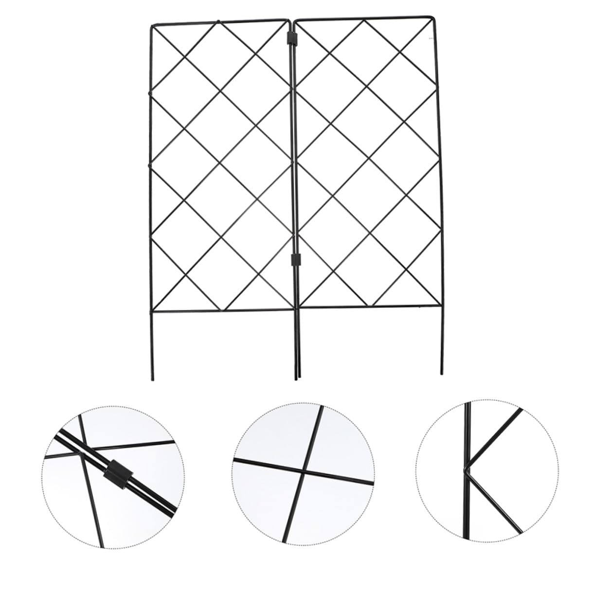 2pièces Accessoires De Jardinage Treillis pour Plantes Grimpantes Décoration pour Pots De Fleurs Support pour Croissance Droite Et Saine