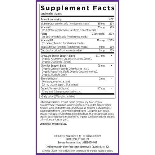 New Chapter Whole-Food Fermented Iron Complex, 60 Count - image 6