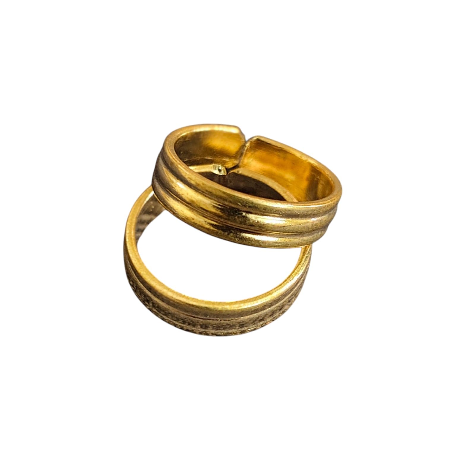 Traditional Panchaloha/impon/five metal Toe Rings for Women, Adjustable Metal Design, Gold-Toned for daily use-image-9