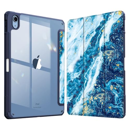 Image of MOCA Case for iPad A16 11th Gen 11 Inch 2025 & iPad 10th Gen 10.9 Inch 2022, Clear Back Cover, TPU Shockproof Frame, Auto Wake Sleep, Slim Transparent Protective Tablet Case(Sandy Wave)
