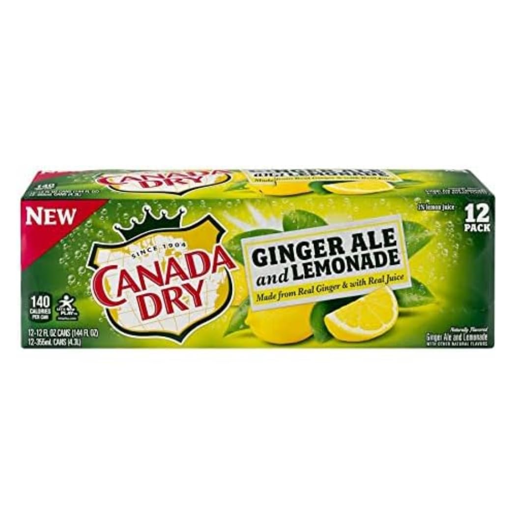 Canada Dry Ginger Ale, 12 Pack, 355mL Cans, Crisp, Refreshing