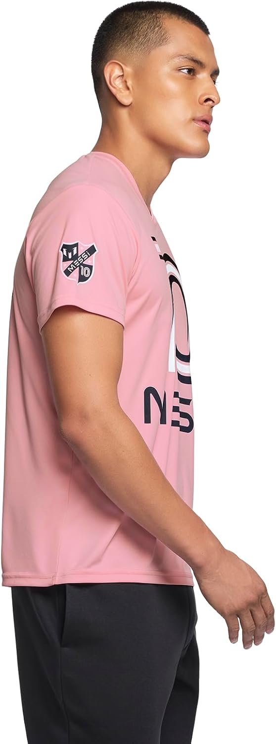 Messi Mens Heatwave V-Neck Tee, Lifestyle Short Sleeve T-Shirt, Standard Fit with Graphic - Image 2