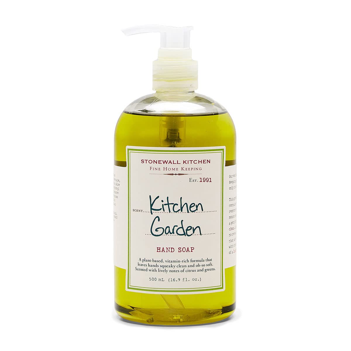 Amazon.com : Stonewall Kitchen Kitchen Garden Hand Soap, 16.9 oz ...