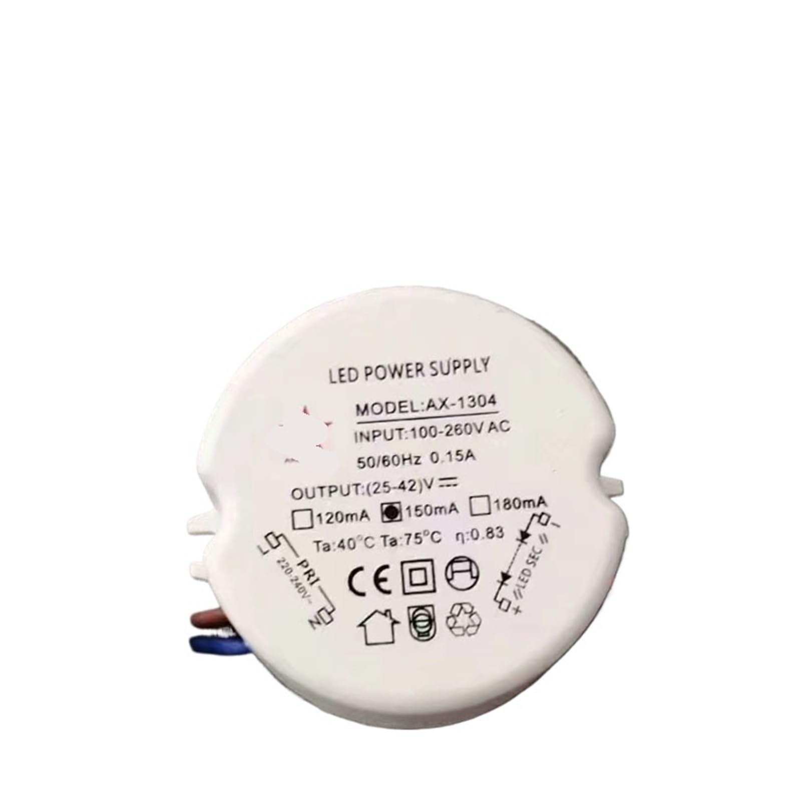 Transformateur LED 7W pour réparer un spot de rail clignotant alimentation 150mA