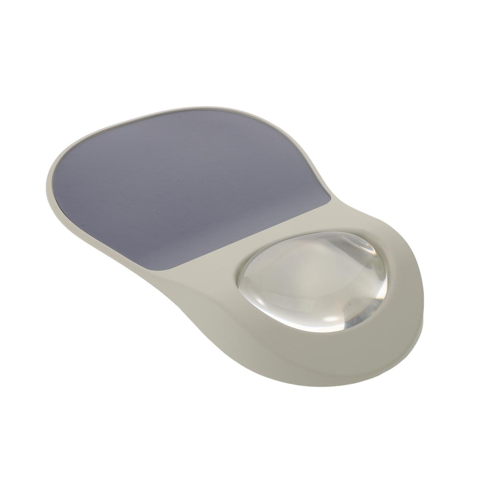 Zerodeko Poggiapolsi per Mouse in Silicone con Cuscinetto Ergonomico a Forma di Nuvola, Tappetino per Mouse con Supporto Polso Antiscivolo, per Ufficio, Casa e Gaming, Base Stabile per Uso