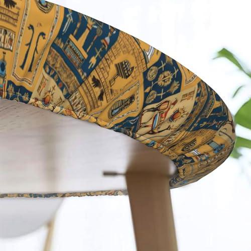 Nappe ronde ajustée élastique imperméable extérieur table 120cm - 6