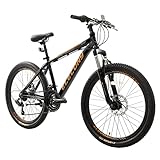 Elecony Thunder 24 Inch Al Mountain Bike, Boys Girls Aluminum Frame Mountain Bicycle with Daul Disc...