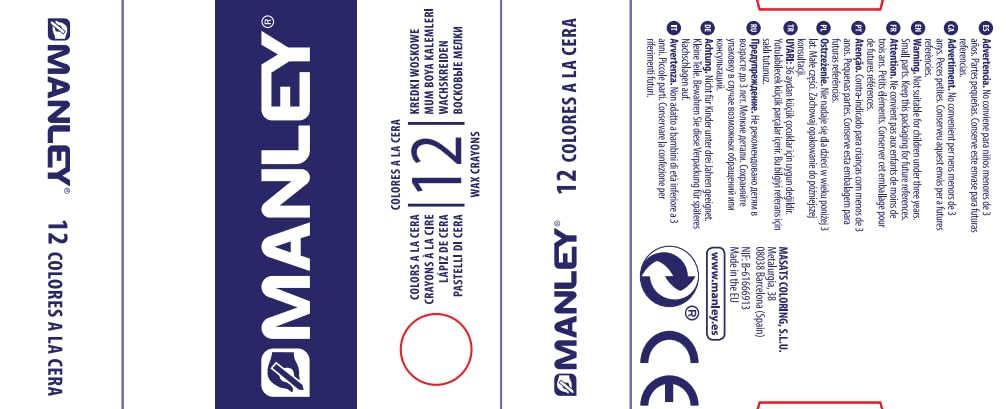 Image secondaire de Lot de 12 Crayons de Cire Manley - Vert et Jaune